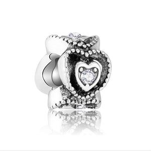 2019 New Original Alloy Bead Holiday Travel Christmas Rainbow Charm Fit Pandora Bracelet Bangle Necklace DIY Women Jewelry Gifts