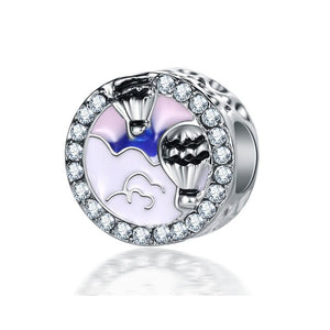 2019 New Original Alloy Bead Holiday Travel Christmas Rainbow Charm Fit Pandora Bracelet Bangle Necklace DIY Women Jewelry Gifts