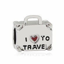 Load image into Gallery viewer, 2019 New Original Alloy Bead Holiday Travel Christmas Rainbow Charm Fit Pandora Bracelet Bangle Necklace DIY Women Jewelry Gifts