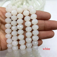 Load image into Gallery viewer, 3X4/4X6/6X8/8X10mm Crystal Rondel Beads Glass Beads Faceted Crystal Beads for Jewelry Making Jewelry Accessories Translation Diy