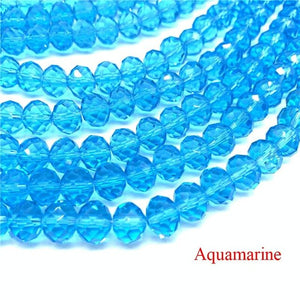 3X4/4X6/6X8/8X10mm Crystal Rondel Beads Glass Beads Faceted Crystal Beads for Jewelry Making Jewelry Accessories Translation Diy