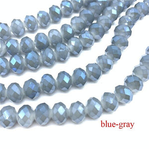 3X4/4X6/6X8/8X10mm Crystal Rondel Beads Glass Beads Faceted Crystal Beads for Jewelry Making Jewelry Accessories Translation Diy