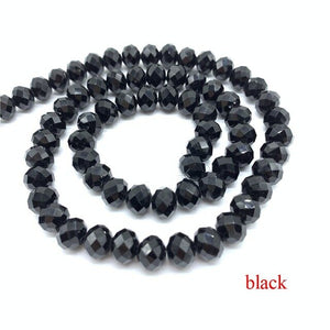 3X4/4X6/6X8/8X10mm Crystal Rondel Beads Glass Beads Faceted Crystal Beads for Jewelry Making Jewelry Accessories Translation Diy