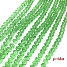 Load image into Gallery viewer, 3X4/4X6/6X8/8X10mm Crystal Rondel Beads Glass Beads Faceted Crystal Beads for Jewelry Making Jewelry Accessories Translation Diy
