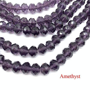 3X4/4X6/6X8/8X10mm Crystal Rondel Beads Glass Beads Faceted Crystal Beads for Jewelry Making Jewelry Accessories Translation Diy