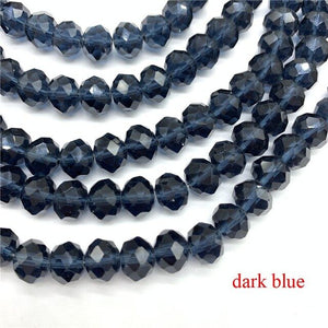 3X4/4X6/6X8/8X10mm Crystal Rondel Beads Glass Beads Faceted Crystal Beads for Jewelry Making Jewelry Accessories Translation Diy