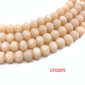 3X4/4X6/6X8/8X10mm Crystal Rondel Beads Glass Beads Faceted Crystal Beads for Jewelry Making Jewelry Accessories Translation Diy