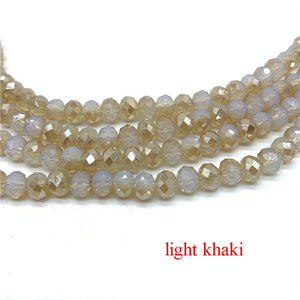 3X4/4X6/6X8/8X10mm Crystal Rondel Beads Glass Beads Faceted Crystal Beads for Jewelry Making Jewelry Accessories Translation Diy
