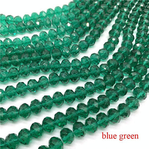 3X4/4X6/6X8/8X10mm Crystal Rondel Beads Glass Beads Faceted Crystal Beads for Jewelry Making Jewelry Accessories Translation Diy