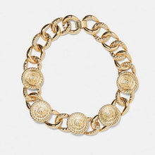 Load image into Gallery viewer, JUST FEEL ZA Chain Necklace Chokers For Women Gold Color Geometric Circles Pendant Necklaces Boho Maxi Statement Party Jewelry