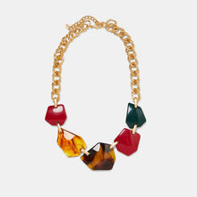 Load image into Gallery viewer, JUST FEEL ZA Chain Necklace Chokers For Women Gold Color Geometric Circles Pendant Necklaces Boho Maxi Statement Party Jewelry