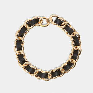 JUST FEEL ZA Chain Necklace Chokers For Women Gold Color Geometric Circles Pendant Necklaces Boho Maxi Statement Party Jewelry