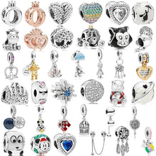Load image into Gallery viewer, Couqcy Special Mickey Train Love Crown Car Dreamcatcher Charms Beads Fit Pandora Bracelet Necklace Women DIY Jewelry Accessories