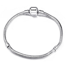 Load image into Gallery viewer, 2019 New Original Charm Bracelet Rose Gold Mickey Snake Chain Fit Pan Basic Bracelets For Fashion Women Beads DIY Jewelry