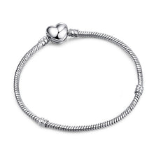 Load image into Gallery viewer, 2019 New Original Charm Bracelet Rose Gold Mickey Snake Chain Fit Pan Basic Bracelets For Fashion Women Beads DIY Jewelry