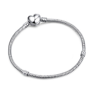 2019 New Original Charm Bracelet Rose Gold Mickey Snake Chain Fit Pan Basic Bracelets For Fashion Women Beads DIY Jewelry