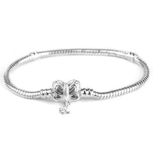 Load image into Gallery viewer, 2019 New Original Charm Bracelet Rose Gold Mickey Snake Chain Fit Pan Basic Bracelets For Fashion Women Beads DIY Jewelry