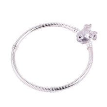 Load image into Gallery viewer, 2019 New Original Charm Bracelet Rose Gold Mickey Snake Chain Fit Pan Basic Bracelets For Fashion Women Beads DIY Jewelry