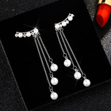 Load image into Gallery viewer, 2019 Fashion New Earrings For Women Jewelry Silver Tassel Heart geometric Stud Earrings Womens Set Cute Gift Earing Earring