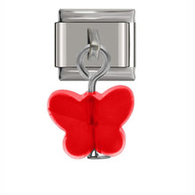 Load image into Gallery viewer, Hapiship 9mm Width Original Daisy Heart Flower Butterfly Cross Green Italian Charm Bracelet Stainless Steel Jewelry Making DJ01