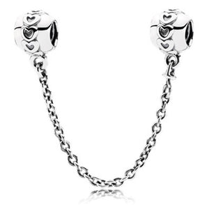 2019 New Simple Style Safety Chain Rainbow Windmill Mouse Clip DIY Beads Fit Original Pandora Charms Bracelet Trinket Jewelry