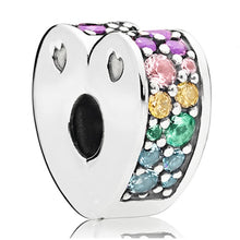 Load image into Gallery viewer, 2019 New Simple Style Safety Chain Rainbow Windmill Mouse Clip DIY Beads Fit Original Pandora Charms Bracelet Trinket Jewelry