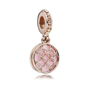 2019 New Simple Style Safety Chain Rainbow Windmill Mouse Clip DIY Beads Fit Original Pandora Charms Bracelet Trinket Jewelry