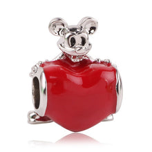 Load image into Gallery viewer, 2019 New Simple Style Safety Chain Rainbow Windmill Mouse Clip DIY Beads Fit Original Pandora Charms Bracelet Trinket Jewelry