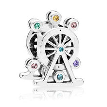 Load image into Gallery viewer, 2019 New Simple Style Safety Chain Rainbow Windmill Mouse Clip DIY Beads Fit Original Pandora Charms Bracelet Trinket Jewelry