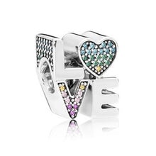 Load image into Gallery viewer, 2019 New Simple Style Safety Chain Rainbow Windmill Mouse Clip DIY Beads Fit Original Pandora Charms Bracelet Trinket Jewelry