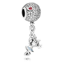 Load image into Gallery viewer, 2019 New Simple Style Safety Chain Rainbow Windmill Mouse Clip DIY Beads Fit Original Pandora Charms Bracelet Trinket Jewelry