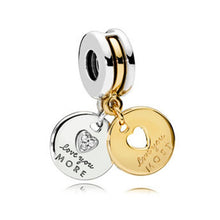 Load image into Gallery viewer, 2019 New Simple Style Safety Chain Rainbow Windmill Mouse Clip DIY Beads Fit Original Pandora Charms Bracelet Trinket Jewelry