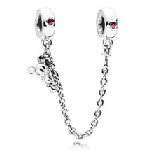 Load image into Gallery viewer, 2019 New Simple Style Safety Chain Rainbow Windmill Mouse Clip DIY Beads Fit Original Pandora Charms Bracelet Trinket Jewelry