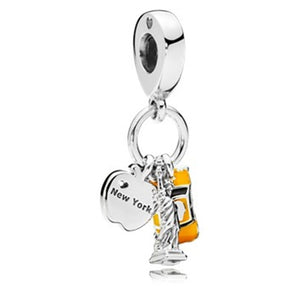 2019 New Simple Style Safety Chain Rainbow Windmill Mouse Clip DIY Beads Fit Original Pandora Charms Bracelet Trinket Jewelry