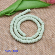 Load image into Gallery viewer, 6mm Flat Round Polymer Clay Beads Chip Disk Loose Spacer Handmade Beads For DIY Jewelry Making Bracelet Finding Mixed Color