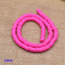 Load image into Gallery viewer, 6mm Flat Round Polymer Clay Beads Chip Disk Loose Spacer Handmade Beads For DIY Jewelry Making Bracelet Finding Mixed Color