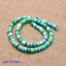 Load image into Gallery viewer, 6mm Flat Round Polymer Clay Beads Chip Disk Loose Spacer Handmade Beads For DIY Jewelry Making Bracelet Finding Mixed Color