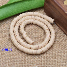 Load image into Gallery viewer, 6mm Flat Round Polymer Clay Beads Chip Disk Loose Spacer Handmade Beads For DIY Jewelry Making Bracelet Finding Mixed Color