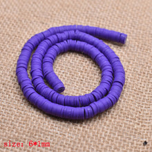 Load image into Gallery viewer, 6mm Flat Round Polymer Clay Beads Chip Disk Loose Spacer Handmade Beads For DIY Jewelry Making Bracelet Finding Mixed Color