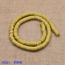 Load image into Gallery viewer, 6mm Flat Round Polymer Clay Beads Chip Disk Loose Spacer Handmade Beads For DIY Jewelry Making Bracelet Finding Mixed Color