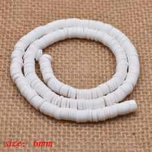 Load image into Gallery viewer, 6mm Flat Round Polymer Clay Beads Chip Disk Loose Spacer Handmade Beads For DIY Jewelry Making Bracelet Finding Mixed Color