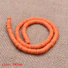 Load image into Gallery viewer, 6mm Flat Round Polymer Clay Beads Chip Disk Loose Spacer Handmade Beads For DIY Jewelry Making Bracelet Finding Mixed Color