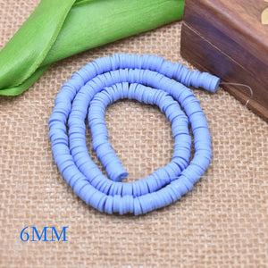 6mm Flat Round Polymer Clay Beads Chip Disk Loose Spacer Handmade Beads For DIY Jewelry Making Bracelet Finding Mixed Color