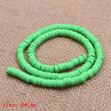 Load image into Gallery viewer, 6mm Flat Round Polymer Clay Beads Chip Disk Loose Spacer Handmade Beads For DIY Jewelry Making Bracelet Finding Mixed Color
