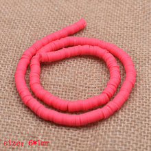 Load image into Gallery viewer, 6mm Flat Round Polymer Clay Beads Chip Disk Loose Spacer Handmade Beads For DIY Jewelry Making Bracelet Finding Mixed Color