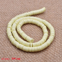 Load image into Gallery viewer, 6mm Flat Round Polymer Clay Beads Chip Disk Loose Spacer Handmade Beads For DIY Jewelry Making Bracelet Finding Mixed Color