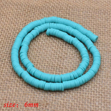 Load image into Gallery viewer, 6mm Flat Round Polymer Clay Beads Chip Disk Loose Spacer Handmade Beads For DIY Jewelry Making Bracelet Finding Mixed Color