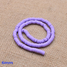 Load image into Gallery viewer, 6mm Flat Round Polymer Clay Beads Chip Disk Loose Spacer Handmade Beads For DIY Jewelry Making Bracelet Finding Mixed Color