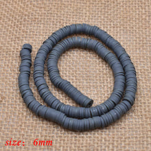 Load image into Gallery viewer, 6mm Flat Round Polymer Clay Beads Chip Disk Loose Spacer Handmade Beads For DIY Jewelry Making Bracelet Finding Mixed Color