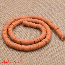 Load image into Gallery viewer, 6mm Flat Round Polymer Clay Beads Chip Disk Loose Spacer Handmade Beads For DIY Jewelry Making Bracelet Finding Mixed Color